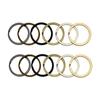 Llavero de Alambre Plano Llavero Colgante Llavero Colgante Hebilla Decorativa de Bolsa Círculo Metal Anillo Colgante Decorativo Anillo Colgante Decorativo Llavero Plano Chapado