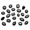 Cabochões de espinélio preto natural, redondos, ovais, em formato de pera, formato marquise, vários tamanhos, pedras soltas para cravação, atacado do fabricante