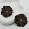 Flores de simulação diy cabeças de flor multicamadas Headdress Hanfu guirlanda de flores artesanal materiais flores de seda flores para grampo de cabelo flores para decoração de casamento flores