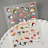 Adesivos Fofos de Gato Sushi em Relevo Desenho Animado 3D Patinha de Gato Gatinho Adesivos DIY para Caderno Capa de Celular Modelo Yl