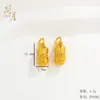 Pingente Antigo de Persimmon de Ouro e Amendoim, Coisas Boas Acontecem, Pingente Duradouro, Padrão de Martelo, Acessórios de Joias Esmaltados com Gotejamento de Óleo