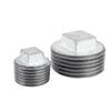 Tapón galvanizado Magang accesorios de tubería de plomería cuatro esquinas tapón de rosca exterior cabeza de tapón de hierro venta al por mayor hierro galvanizado rosca exterior X20