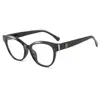 Óculos Vintage Olho de Gato com Armação Preta para Mulheres, Estilo de Alta Qualidade, Adequados para Lentes de Prescrição, Aparência Natural, Armação em Forma de Gato com Pérolas