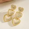 Pendientes Colgantes Ovalados de Circonita Transfronterizos Europeos y Americanos, Moda Retro, Temperamento Exquisito, Lujo Ligero, Pendientes de Alta Gama