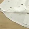 Camisa artística y fresca de estilo coreano con estampado y manga tres cuartos para mujer, nueva moda casual de moda para el verano 2025