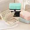 Caja de Almacenamiento de Joyería Portátil, Compacta para Viaje, Gama Alta, Exquisita, Gran Capacidad para Pendientes, Anillos, Collares, Caja de Joyería Antioxidante