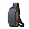 Bolso de Hombro Casual Candado de Contraseña Bolso de Pecho Bolso Cruzado para Hombre Deportes al Aire Libre Bolso para Teléfono Móvil con USB Versátil para Viajeros Bolso de Cosméticos
