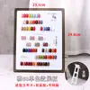 Nuevo Tablero de Exhibición de Colores para Uñas Acrílico Tarjeta de Color Soporte de Exhibición 36 Colores Tarjeta de Color Tricolor Bicolor Marco de Fotos