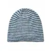 Chapéu de Tricô Listrado Retrô Estilo Coreano Feminino Outono Inverno Mistura de Acrílico Chapéu Slouchy com Caimento na Parte de Trás Gorro para Frio Transfronteiriço