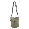 Bolso de teléfono estilo minimalista para mujer, monedero de tela de nailon ligero japonés y coreano, casual y versátil, bolso de hombro ligero, bolso pequeño cruzado