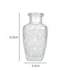 Jarrón pequeño retro francés en relieve decoración aromaterapia jarrón de sala de estar estilo ins jarrón de vidrio transparente alto sentido