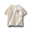 Roupas infantis 2022 verão novos meninos manga curta camiseta algodão neutro solto ombro a ombro crianças médias e grandes