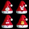 Decorações de Natal chapéu de natal vermelho comum para adultos papai noel/chapéu de natal infantil