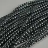 Diretamente do Fabricante: Pérolas Negras Tailandesas Soltas, Pérolas de Imitação de Alto Brilho com Furo Reto para Acessórios de Pulseira e Colar DIY