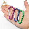 Fabricante Personalizado No. 6 Mosquetón de Aleación de Aluminio en Forma de Calabaza Luz LED Hebilla de Conexión para Mochila Hebilla Portátil para Exteriores de Escalada