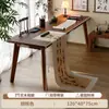 Mesa de Caligrafía Escritorio para el Hogar Patas de Madera Maciza Nuevo Estilo Chino Mesa de Estudios Chinos Mesa para Caligrafía y Pintura Mesa de Aprendizaje de Caligrafía con Pincel Escritorio Mesa de Escritura
