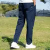 Pantalones azul marino con logo triangular para hombre, nuevos pantalones tácticos soft shell estilo americano para principios de otoño, impermeables, cortavientos, de secado rápido, ropa de trabajo