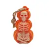 Linterna de Calabaza LED de Esqueleto de Halloween Decoraciones para Fiesta del Festival de Fantasmas Atrezzo para Montaje de Escena de Ambiente