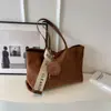 Bolsa de grande capacidade retrô para todas as mulheres 2024 nova moda outono classe estudante bolsa de ombro bolsa de passageiros