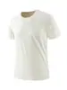 Camiseta Regata Masculina de Malha com Manga Curta Anti-Amassado Gola Redonda Sem Costura Borrachada Solta Casual Simples Respirável Masculina Cross-Border