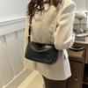 Moda 2024 primavera bolso pequeño estilo simple retro bolso dumpling portátil suave Pu hombro bandolera moda transfronteriza