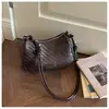 Bolso Tejido de Moda Nuevo 2025, Bolso Cruzado de Hombro Único de Gran Capacidad con Correa Ancha, Bolso Versátil de Moda, Bolso de Mujer de Alta Gama
