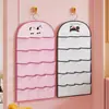 Bolsa colgante para calcetines, organizador de pared para ropa interior en residencias estudiantiles, con compartimentos para colocación organizada
