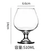 Copa de brandy, vaso de licor engrosado, cristalería de bar, vaso de gran capacidad, vaso para whisky y licor, juego de copas de vino tinto de tallo corto