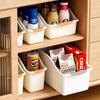 Caja de Almacenamiento para Gabinete Doméstico, Organizador de Cocina para Espacio Vacío, Miscelánea, Snacks, Condimentos, Cesta Tipo Cajón de Plástico para Clasificación y Acabado de Miscelánea