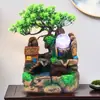 Fonte de Água de Mesa Sala de Estar Moinho de Vento Ornamento de Escritório Paisagem Cenário Ornamento Presente de Inauguração Casa Nova