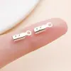Clip Redondo Brillante de Hierro Cuerda de Cuero Cuerda Redonda Cuerda de Milán Hebilla de Conexión Hebilla de Acabado Materiales para Accesorios de Joyería Hechos a Mano DIY