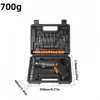 Chave de fenda elétrica recarregável manual multifuncional furadeira de impacto manual furadeira elétrica doméstica pequena pistola de mão furadeira ferramenta elétrica de lítio