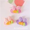 Tecido à mão lã malha hairpin tridimensional orelhas de coelho cenoura morango BB clip bangs clip hecar acessórios de cabelo