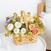 Flores Artificiales, Peonía, Crisantemo, Asas Pequeñas, Decoración del Hogar, Flores de Mesa, Decoración Suave de Hotel, Flores de Venta Caliente Transfronterizas, Flores Artificiales