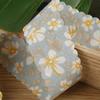 Cinta con Borde de Diente Impresa por Ambos Lados Sombrero de Paja Horneado Flor Decorativa Moño Accesorios para el Cabello DIY Cinta de Satén de Poliéster Floral Pequeño