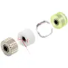 Ruedas para pie prensatelas de rodillo para máquina de coser de cama plana, universales para máquinas de coser de tercera, segunda, quinta y octava generación, ruedas de goma, con dientes de hierro y de plástico
