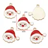 Acessórios para Joias DIY com Gotejamento de Óleo 50 Série de Natal Papai Noel Boneco de Neve Pingente Decorativo Pingente W295