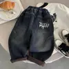 Pantalones de invierno Kino con felpa ropa infantil niños estilo coreano versátiles de pierna recta pantalones largos gruesos cálidos casuales para niños