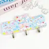 Gancho Acrílico de Desenho Animado com 3 Ganchos, Gancho Sanrio Sem Furo para Banheiro e Cozinha, Gancho Criativo para Roupas com Adesivo Sem Marcas
