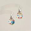 Puntos de ola de verano ~ pendientes colgantes coloridos dulces exquisitos de alta gama 2024 nueva moda versátiles minimalistas pendientes pendientes