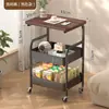 Prateleira de Armazenamento Personalizada, Mesa Lateral de Sofá Móvel, Sala de Estar, Quarto, Prateleira de Lanches de Cabeceira, Mesa de Centro Alta, Prateleira de Armazenamento de Múltiplas Camadas