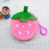 Bolsa de moedas criativa/porta-chaves clutch semicircular espesso brinquedo de pelúcia de desenho animado bolsa de moedas presente
