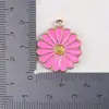 Serie Rojo Rosado Colgantes de Joyería Esmaltada Hechos a Mano DIY Flor Luna Estrella de Cinco Puntas Corazón Lazo Corona Colgante