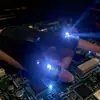 Luvas com Luz de Dedo Luvas Iluminadas para Reparo Automotivo de Emergência Iluminação para Reparo de Celular Digital Luvas de Iluminação para Reparo com Ferro de Solda