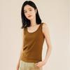 Regata Feminina 2024 Primavera e Verão Nova Moda Roupa Externa Camiseta para Sobreposição Interna Material Fashion e Versátil