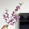 Venda Quente Transfronteiriça Orquídea Dançante Flor Artificial Cores de Outono Decoração de Casa Sala de Estar Mesa de Jantar Orquídea Dançante Artificial Flor Falsa Atacado