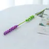 Buquê de Crochê com Fio de Rosa para o Dia dos Namorados, Flores Artificiais de Crochê Girassol para a Temporada de Formatura, Miosótis, Tulipas, Flores Artificiais