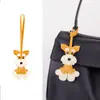 Colgante de bolso para cachorro bicolor, accesorio de regalo para mujer, llavero para mochila y coche, decoración para ropa y teléfono, venta al por mayor