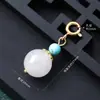 Contas Redondas de Ágata de Cristal Natural Pequenos Acessórios de Borla Pulseira Colar Acessórios para Joias DIY Fecho Universal Pingente de Bolsa