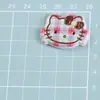 Accesorios de Resina DIY de Dibujos Animados Joyería Piezas a Cuadros Gatito Pegamento Cremoso Pasador Hecho a Mano Accesorios para Funda de Teléfono Móvil Hebilla de Zapato